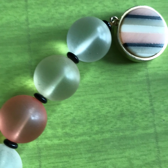 Stylish Costume Neck. 16” Milky Beads. Hook Clasp - Picture 2 of 3